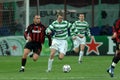 Aiden McGeady and Cristian Brocchi in action during the match Royalty Free Stock Photo